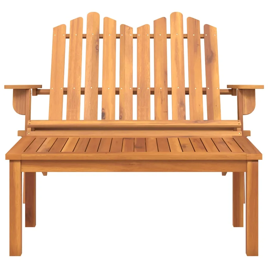 Ensemble de salon de jardin Adirondack 2 pcs bois acacia solide - 3