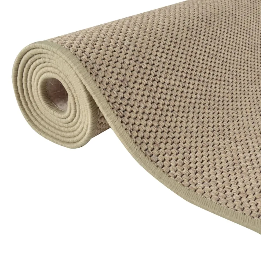 Tapis de couloir aspect sisal sable 80x200 cm - 5