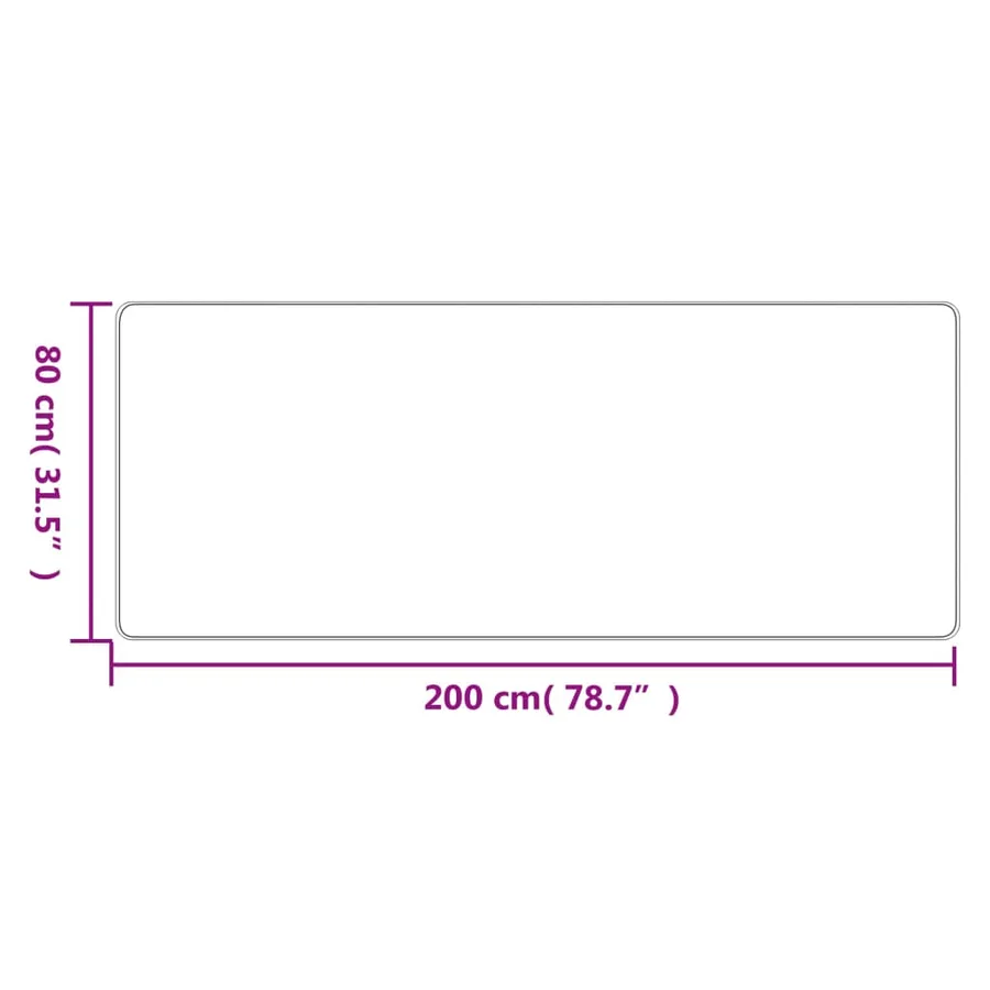 Tapis de couloir aspect sisal sable 80x200 cm - 6