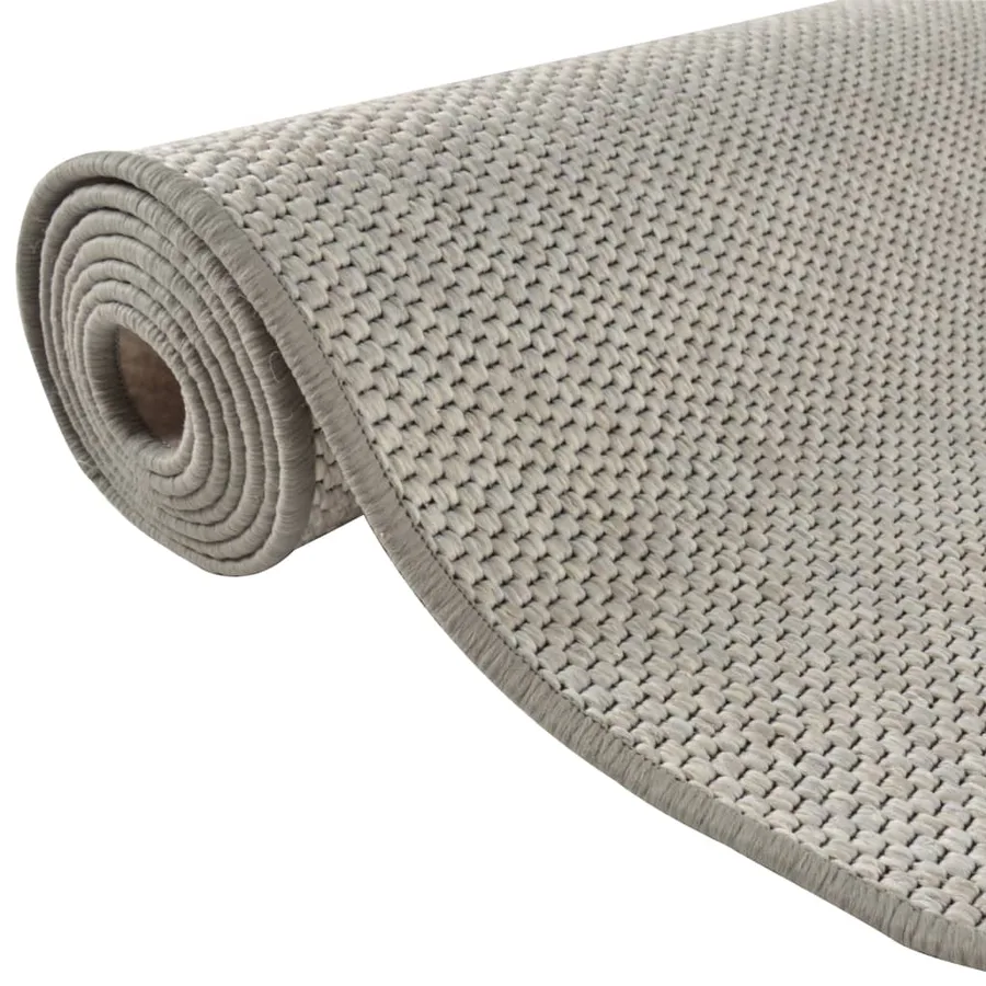 Tapis de couloir aspect sisal platina 80x400 cm - 5