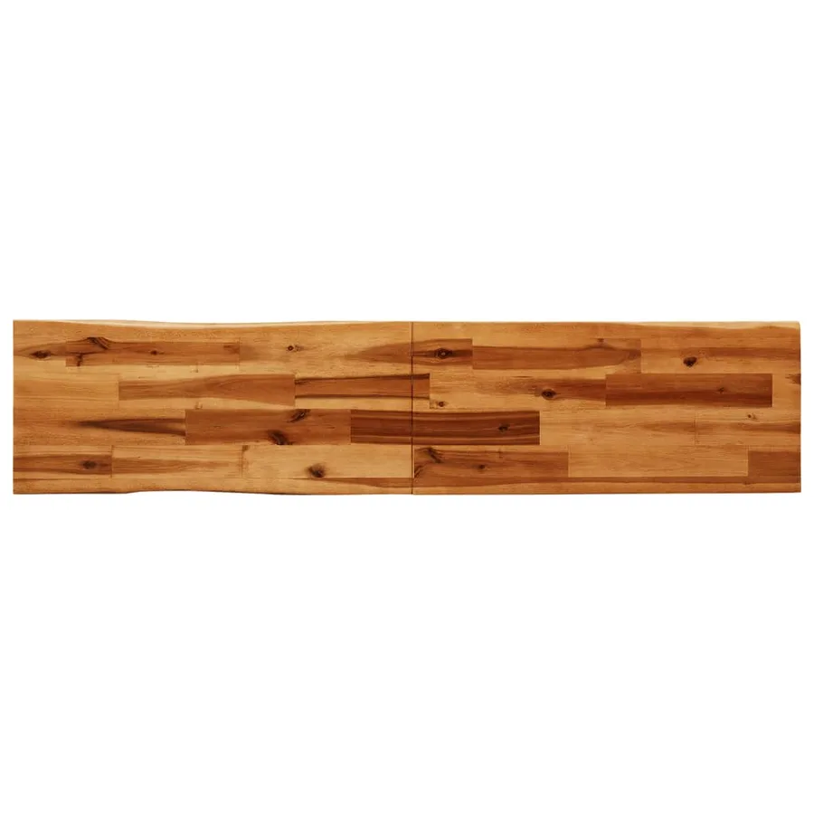 Banc avec bord vivant 160 cm bois d'acacia massif - 6