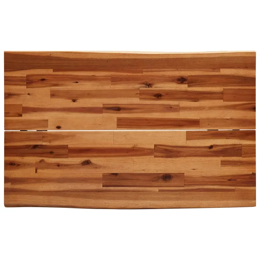 Table à manger 110x70x75 cm bois d'acacia solide à bord vif - 6