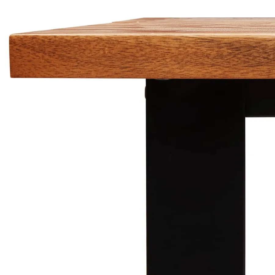Table à manger 110x70x75 cm bois d'acacia solide à bord vif - 8