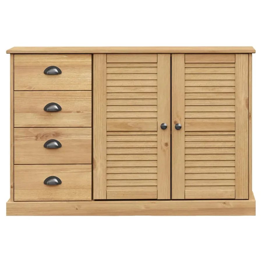 Buffet avec tiroirs VIGO 113x40x75 cm bois massif de pin - 5