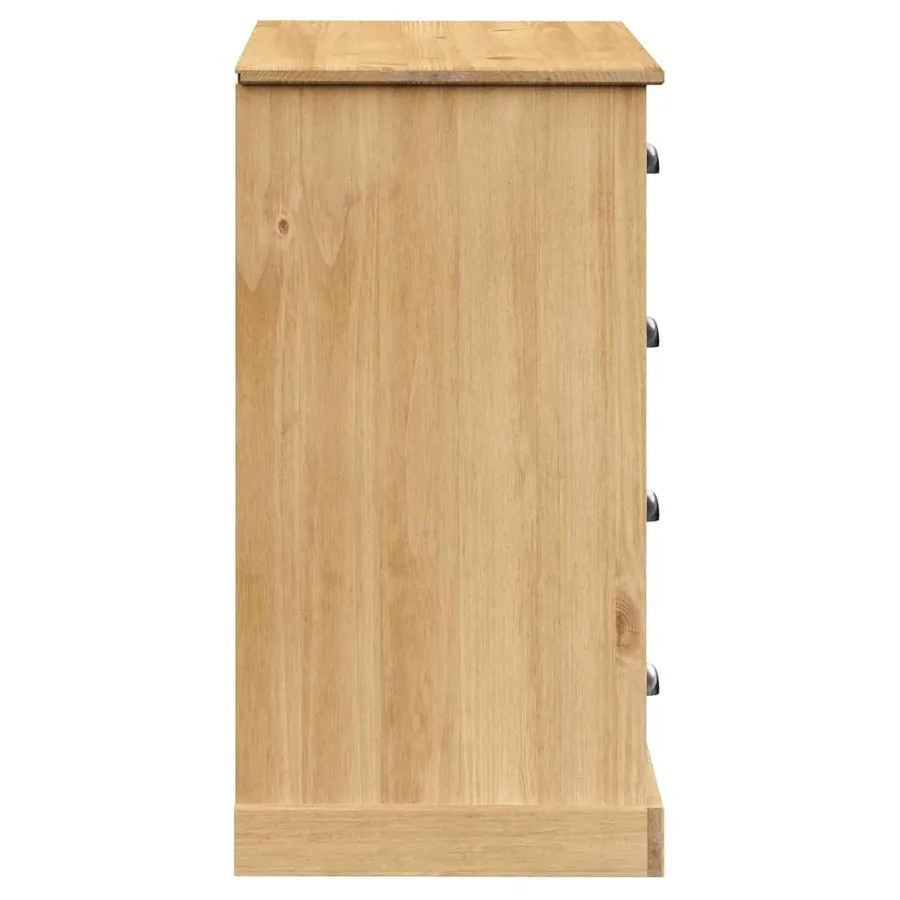 Buffet avec tiroirs VIGO 113x40x75 cm bois massif de pin - 6