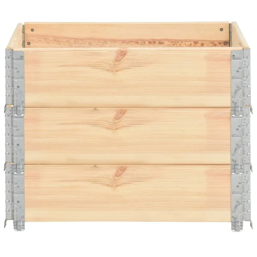 Jardinières surélevées 3 pcs 60x80 cm Bois de pin solide - 3