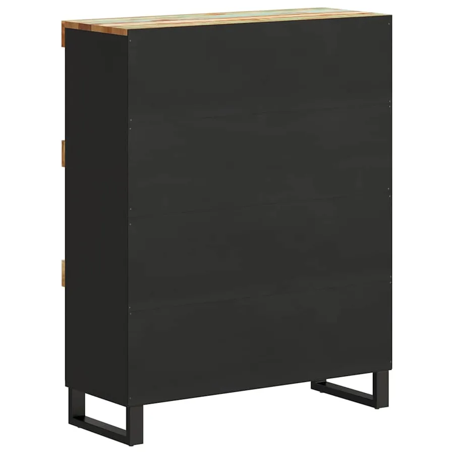 Armoire latérale 85x33x107 cm bois massif de récupération - 4
