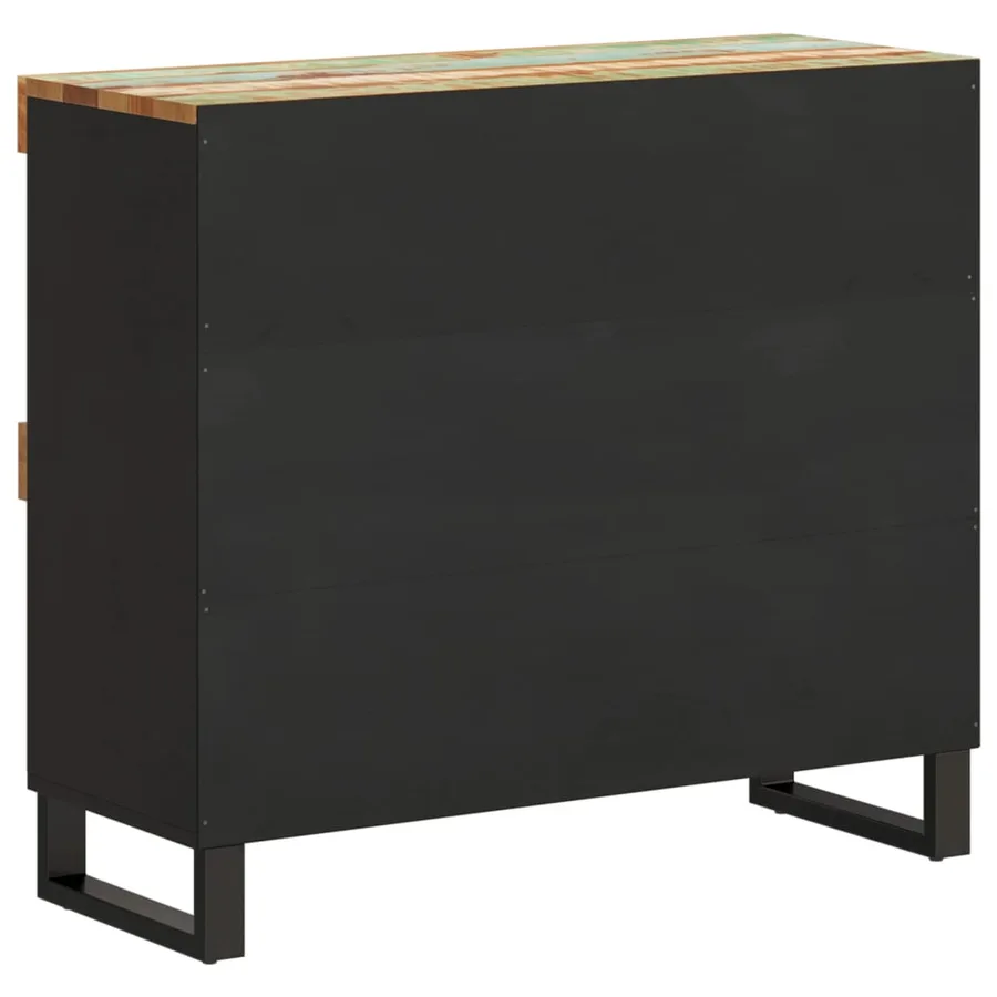 Armoire latérale 85x33x75 cm bois massif de récupération - 5