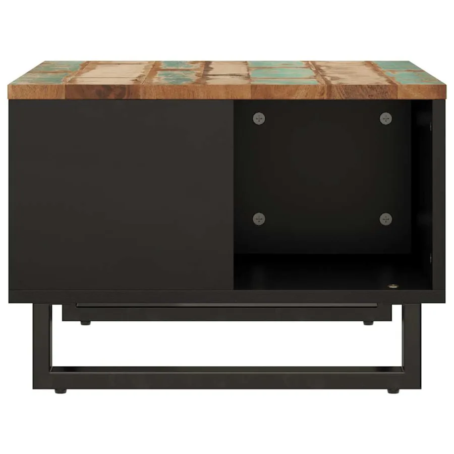 Table basse 60x50x35 cm bois de récupération massif - 4