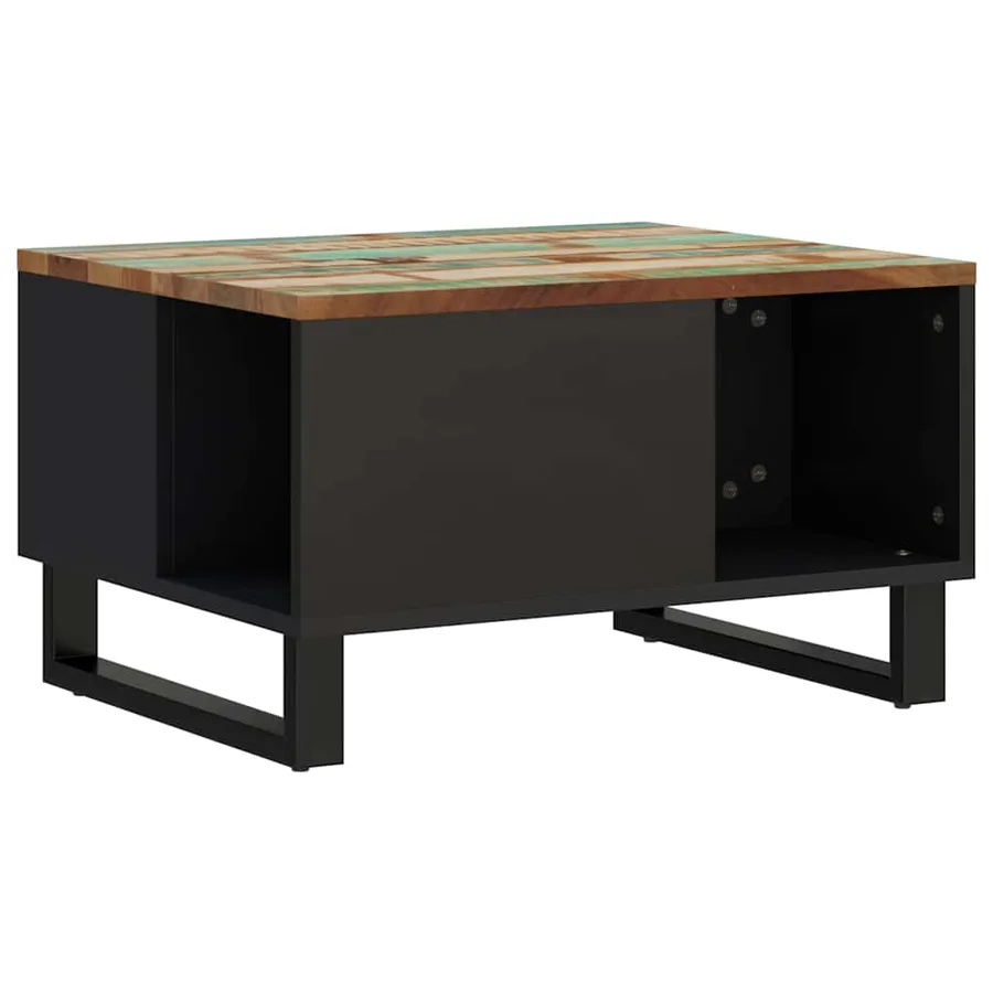 Table basse 60x50x35 cm bois de récupération massif - 9