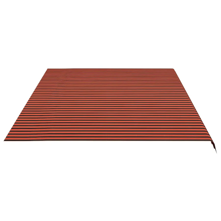 Tissu de remplacement pour auvent orange et marron 6x3,5 m polyester - 4