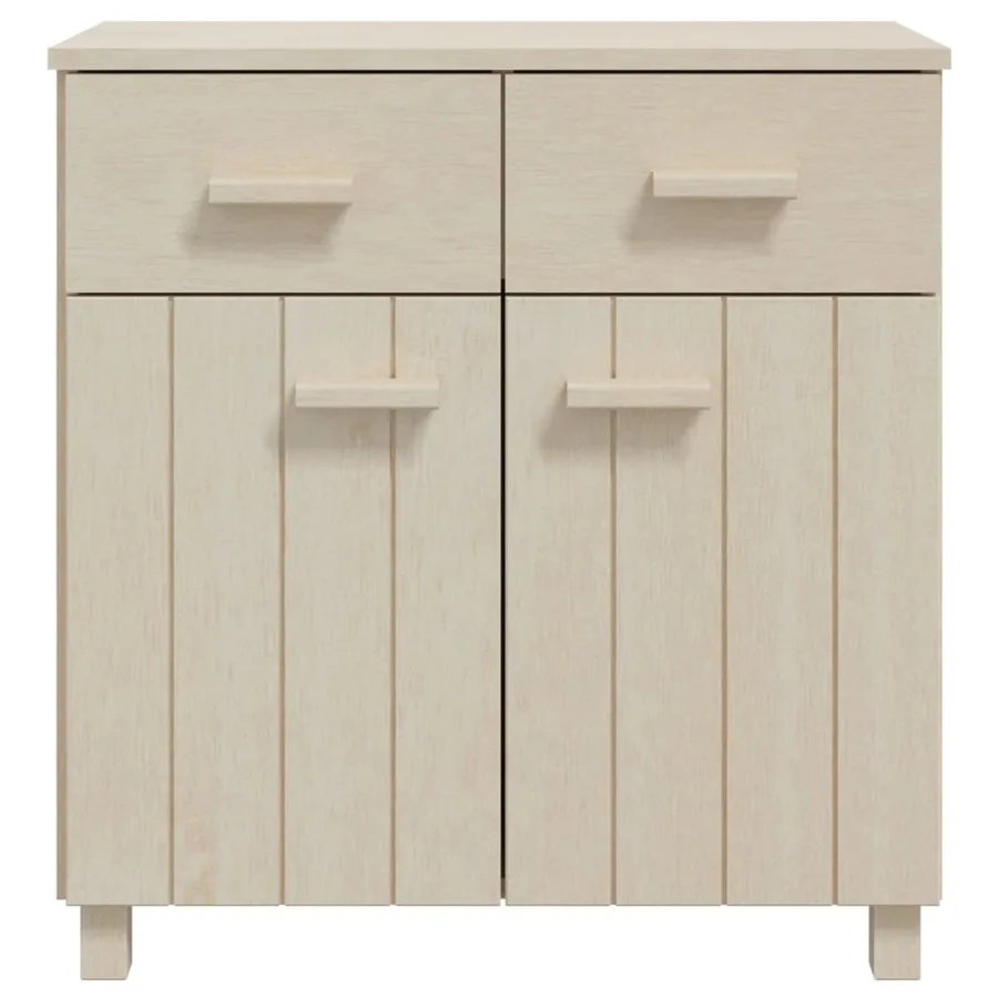Buffet HAMAR Marron miel 79x40x80 cm Bois massif de pin - 3