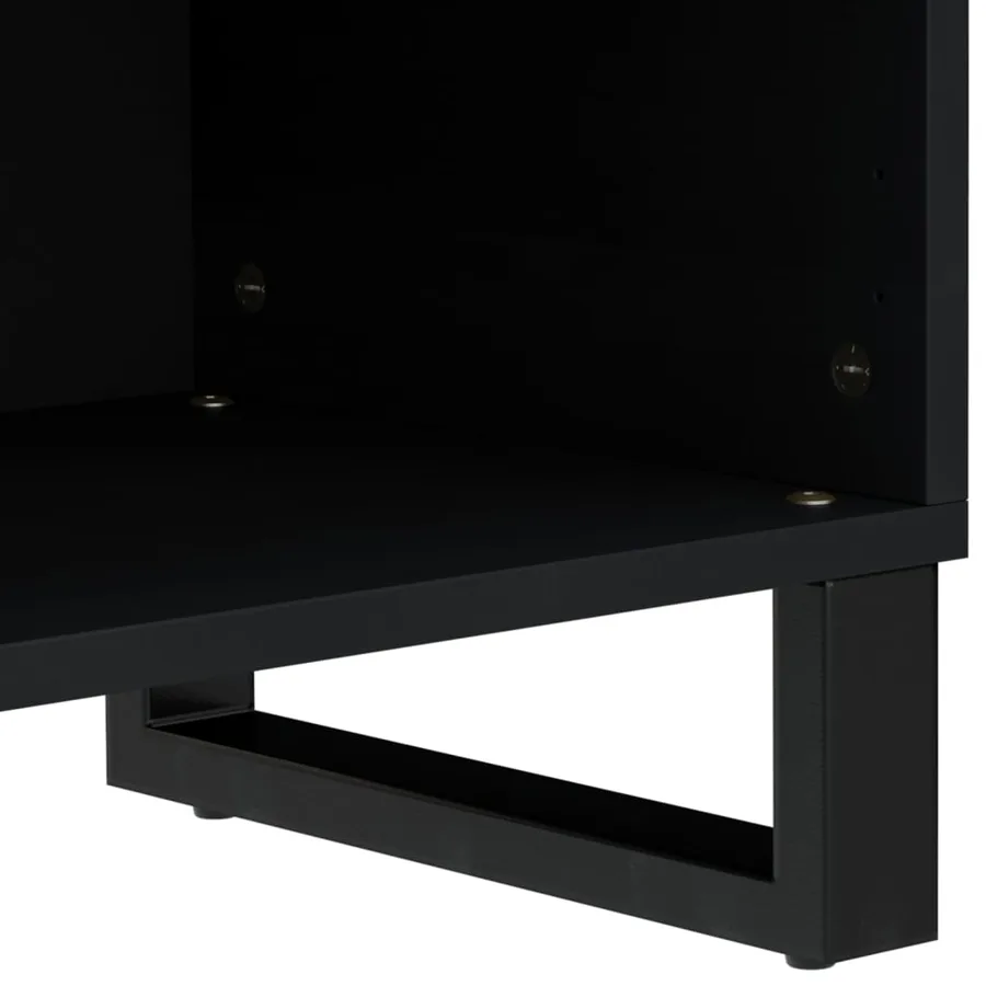Meuble TV 80x33x46 cm bois d'acacia solide et d'ingénierie - 8