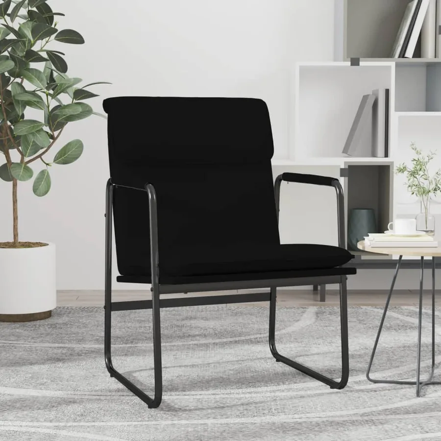Chaise longue Noir 55x64x80 cm Similicuir