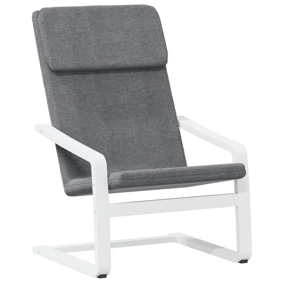 Chaise de relaxation Gris foncé Tissu - 2
