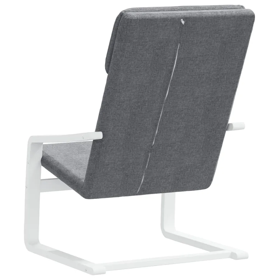 Chaise de relaxation Gris foncé Tissu - 6