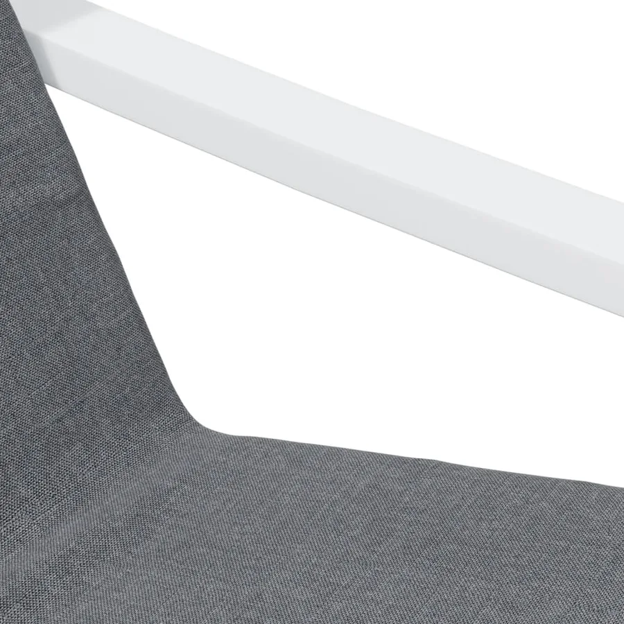 Chaise de relaxation Gris foncé Tissu - 7