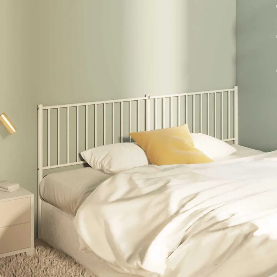 Tête de lit de remplacement métal blanc 180 cm