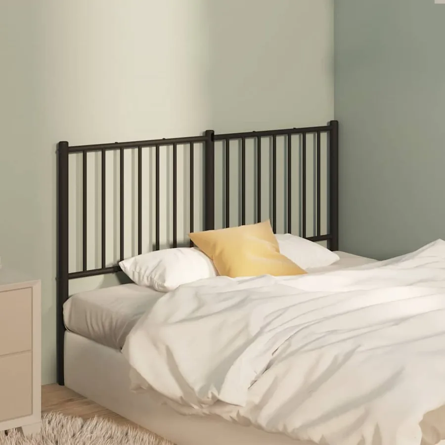 Tête de lit de remplacement métal noir 120 cm