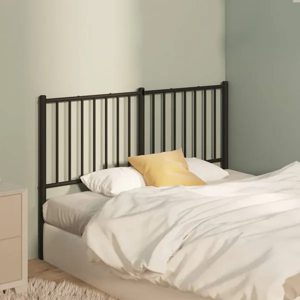 Tête de lit de remplacement métal noir 120 cm
