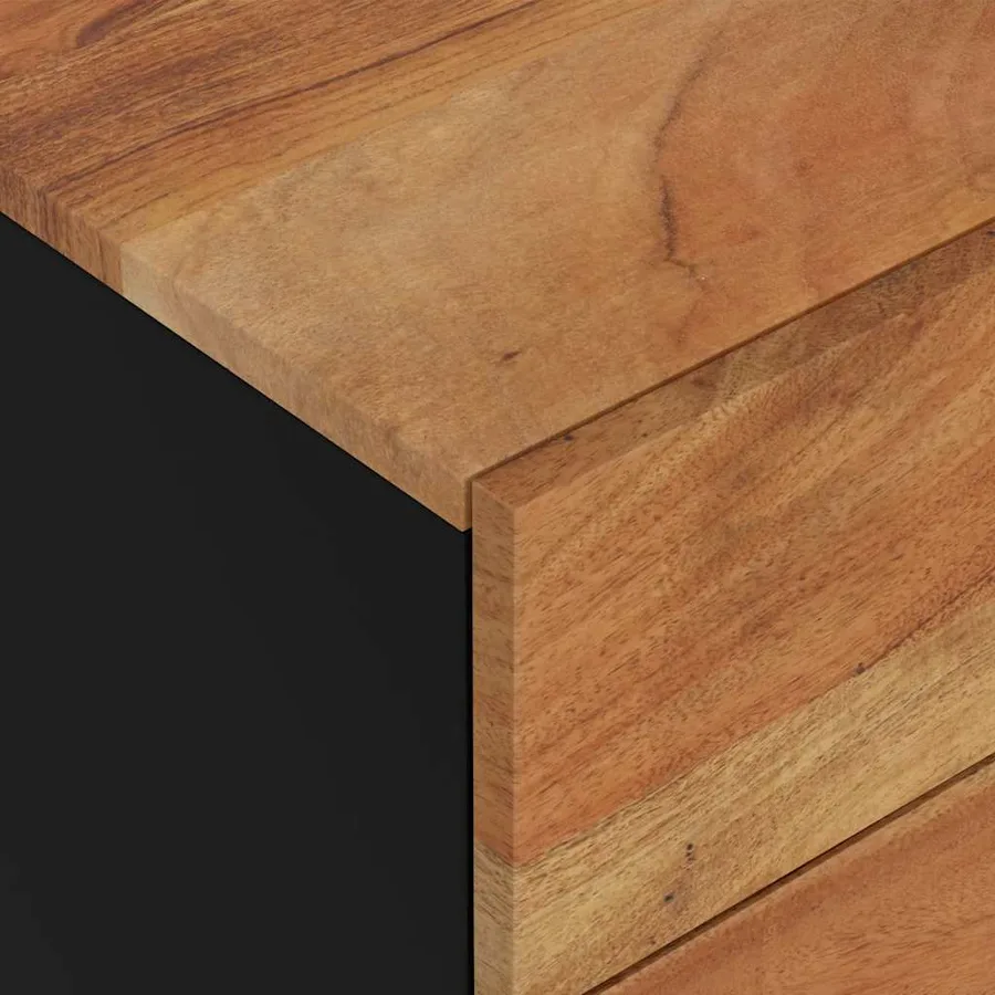 Table de chevet 50x33x62cm Bois d'acacia solide et d'ingénierie - 6