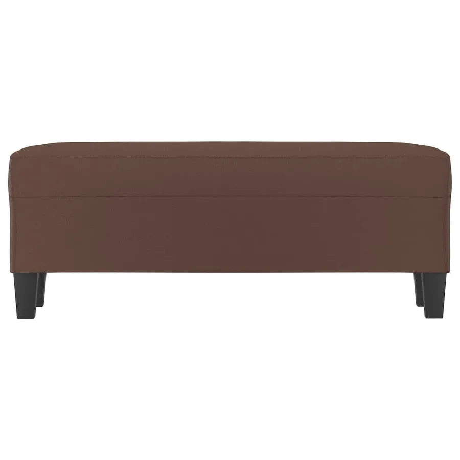 Banc Marron 100x35x41 cm Similicuir - 3