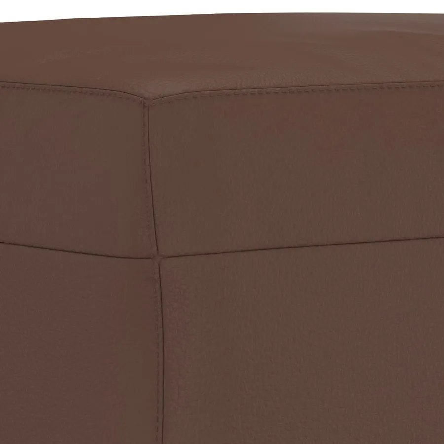Banc Marron 100x35x41 cm Similicuir - 5