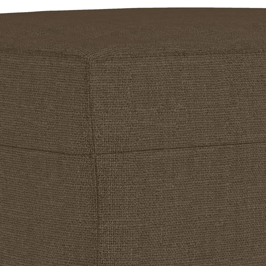Banc Marron 100x35x41 cm Tissu - 5