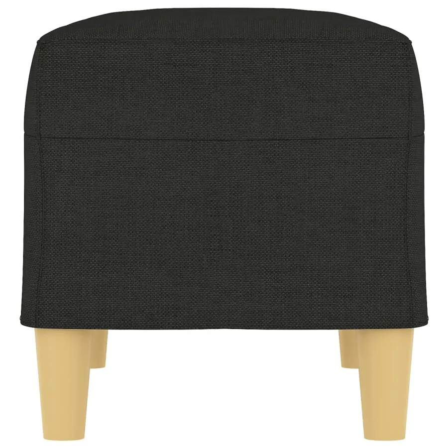 Banc Noir 70x35x41 cm Tissu - 4