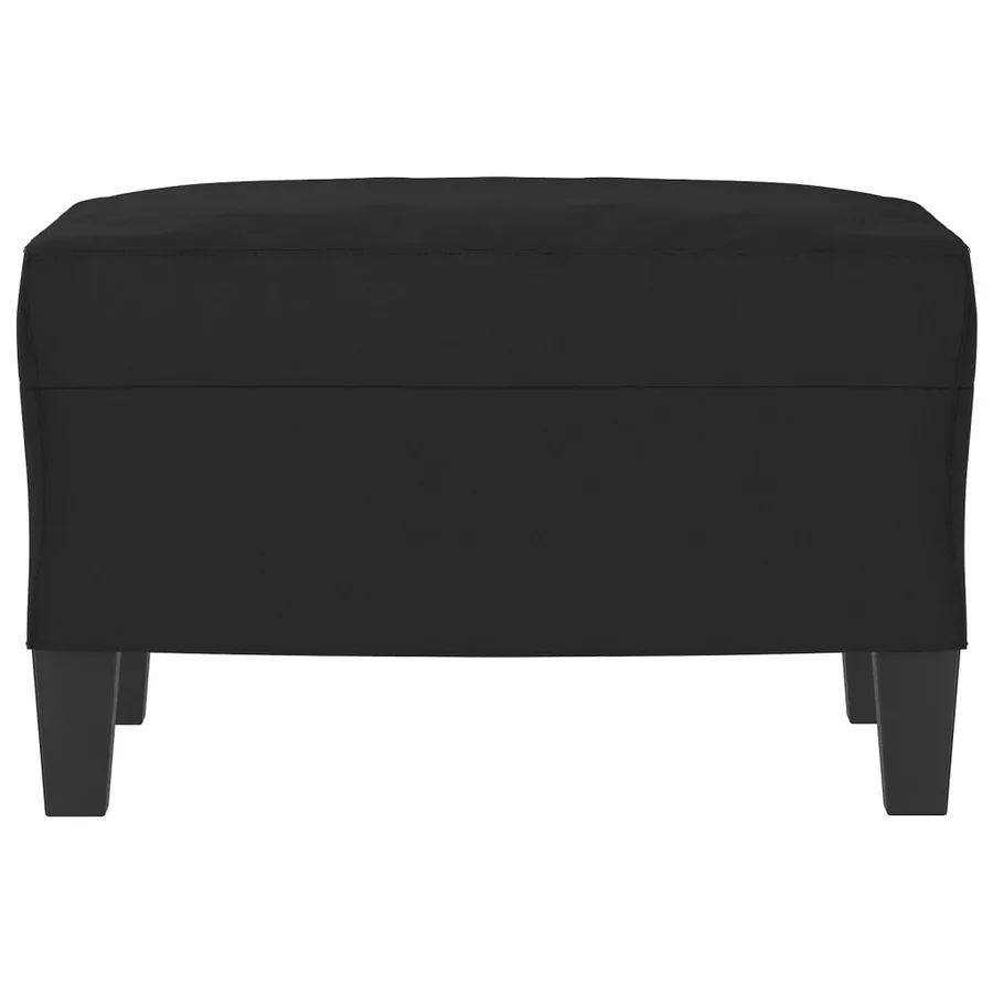 Repose-pied Noir 60x50x41 cm Tissu microfibre - 3
