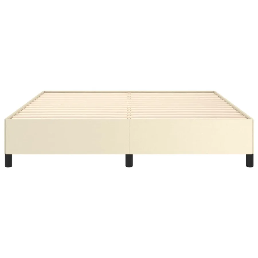 Cadre de lit sans matelas Crème 160x200 cm Similicuir - 5