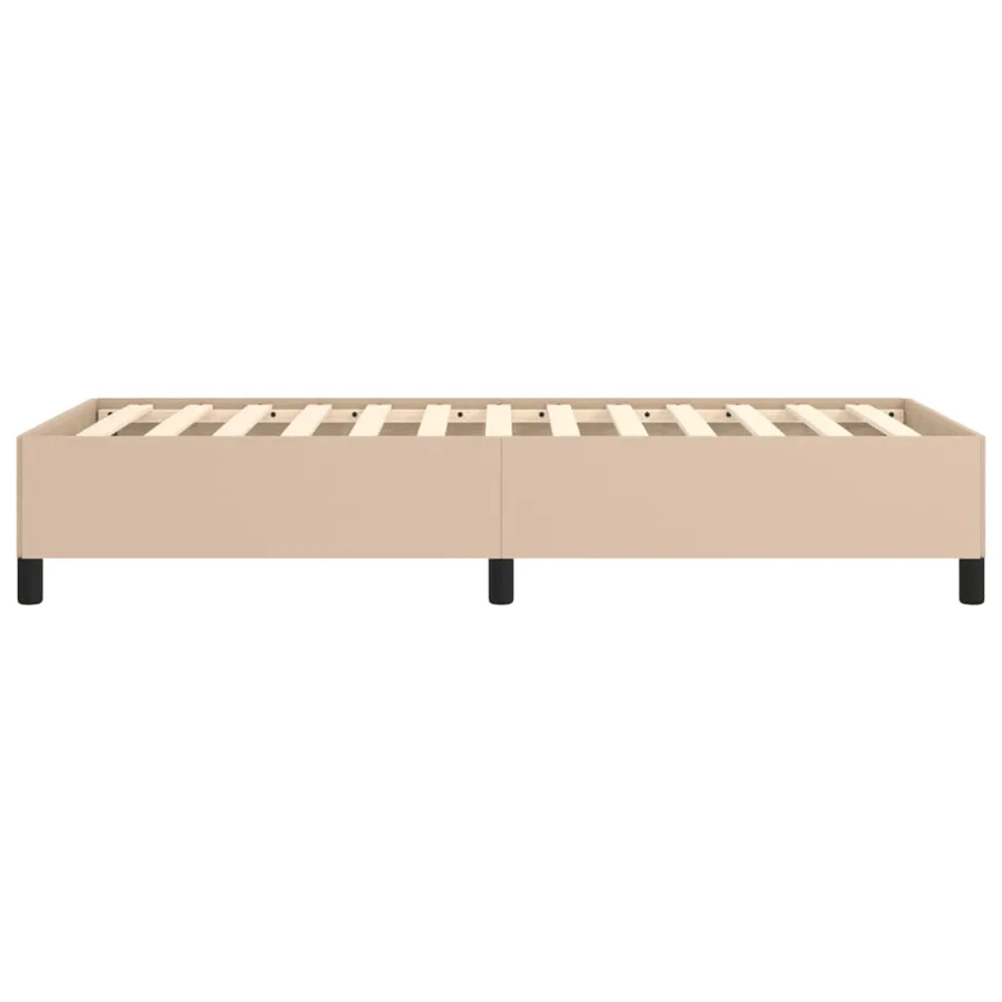Cadre de lit sans matelas cappuccino 100x200 cm similicuir - 6