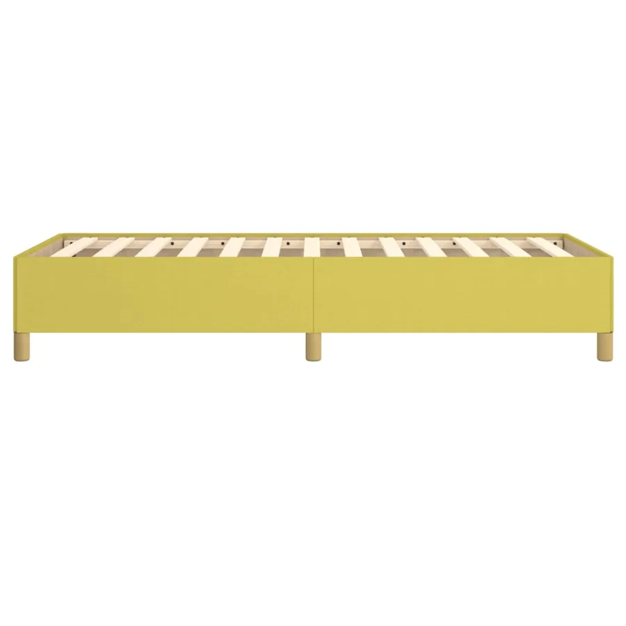 Cadre de lit sans matelas vert 90x200 cm tissu - 6