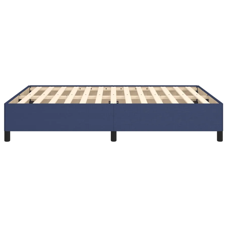 Cadre de lit sans matelas bleu 140x200 cm tissu - 6