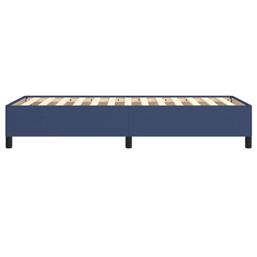 Cadre de lit sans matelas bleu 90x190 cm tissu - 6