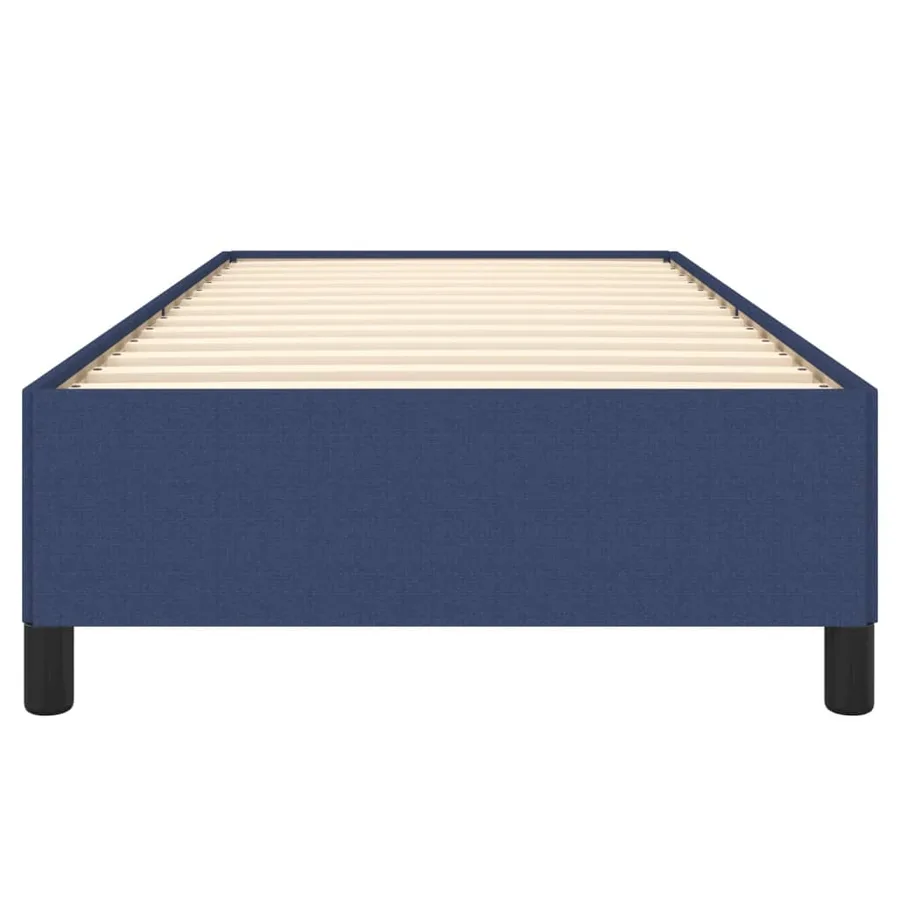 Cadre de lit sans matelas bleu 80x200 cm tissu - 5