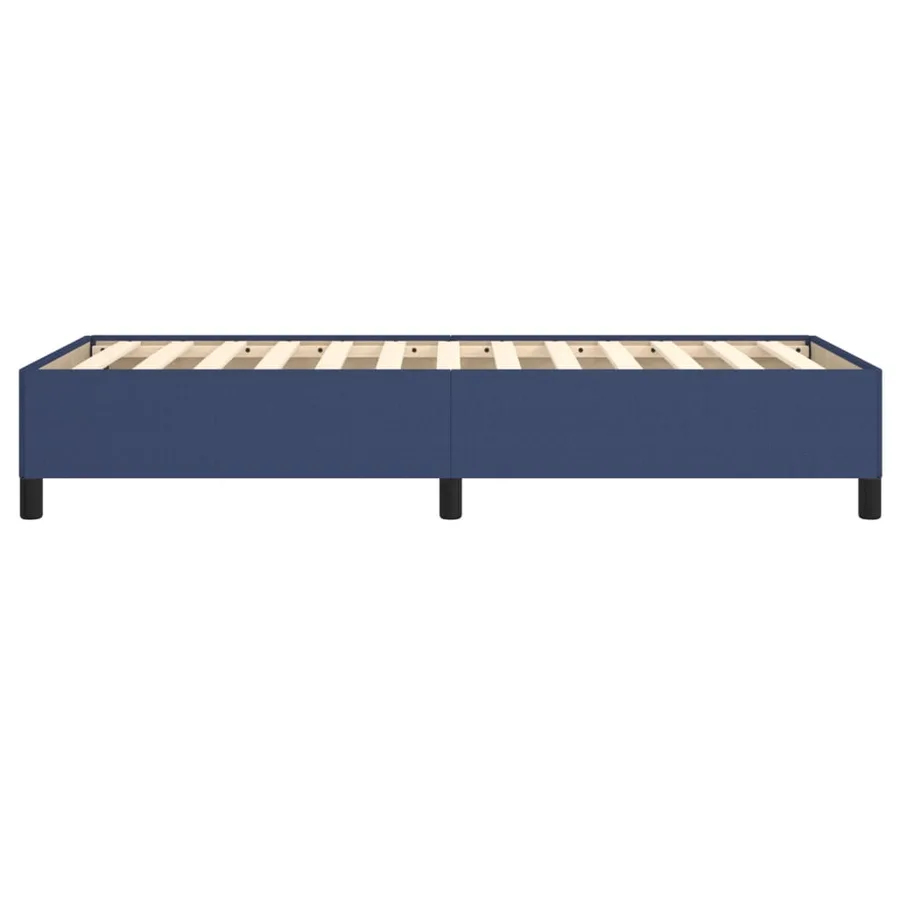 Cadre de lit sans matelas bleu 80x200 cm tissu - 6