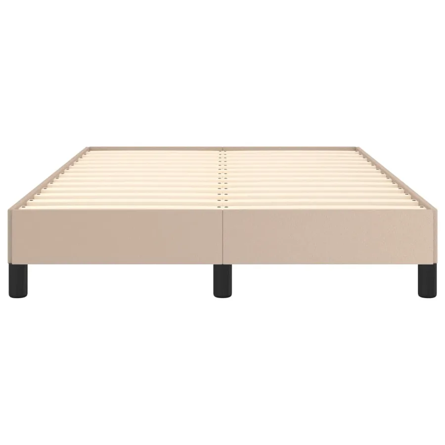 Cadre de lit sans matelas cappuccino 120x200 cm similicuir - 5
