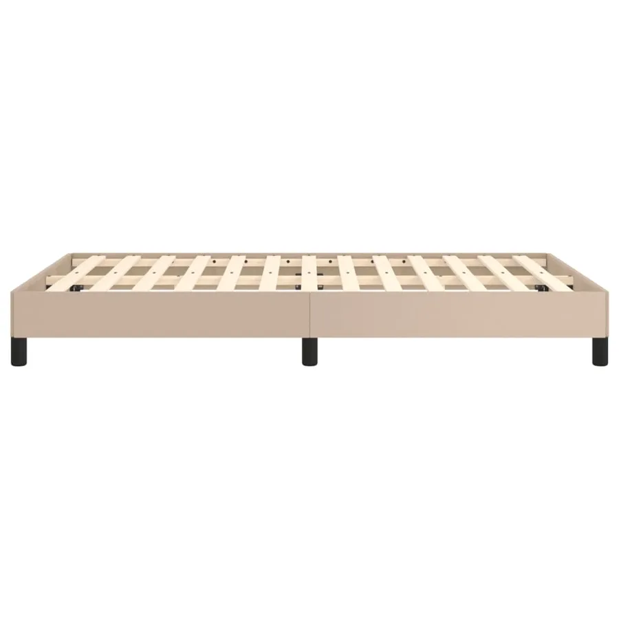 Cadre de lit sans matelas cappuccino 120x200 cm similicuir - 6