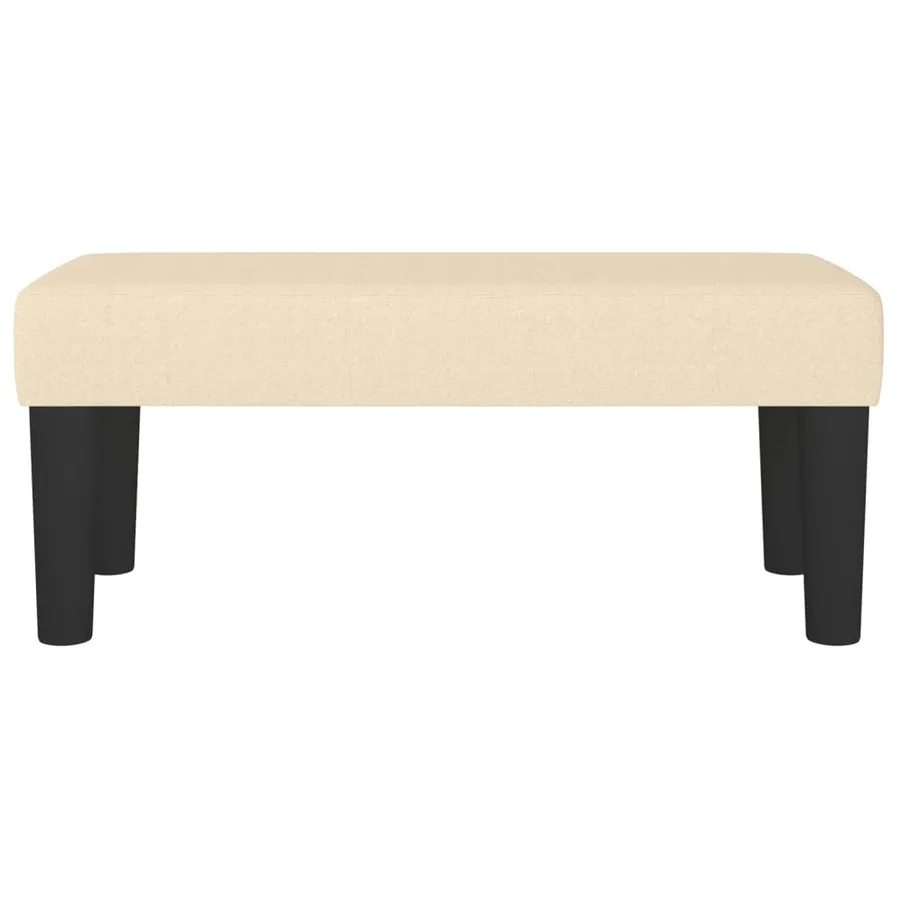 Banc Crème 70x30x30 cm Tissu - 3