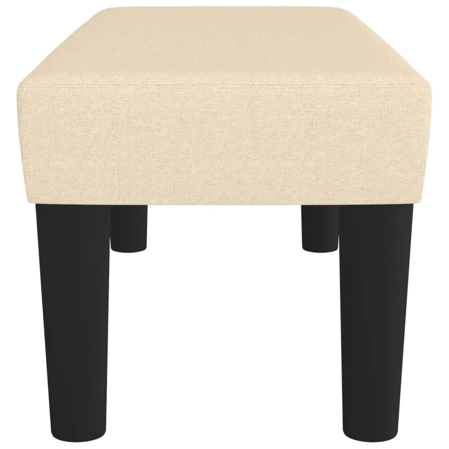 Banc Crème 70x30x30 cm Tissu - 4