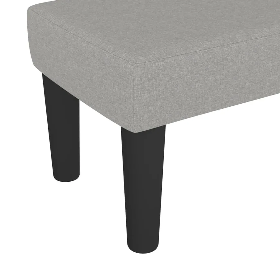 Banc Gris clair 70x30x30 cm Tissu - 5