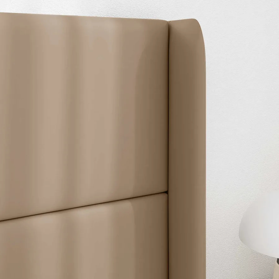 Oreille de tête de lit Marron 80 x 16 x 4 cm PVC - 4