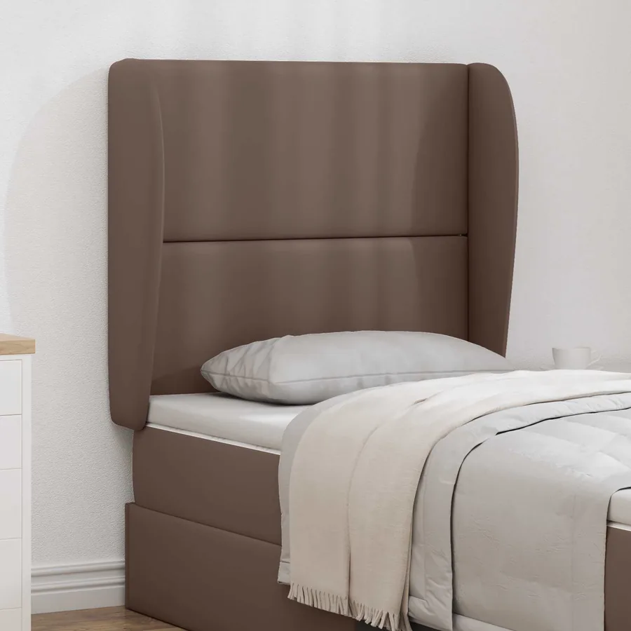 Oreille de tête de lit Tan 80 x 23 x 6 cm PVC