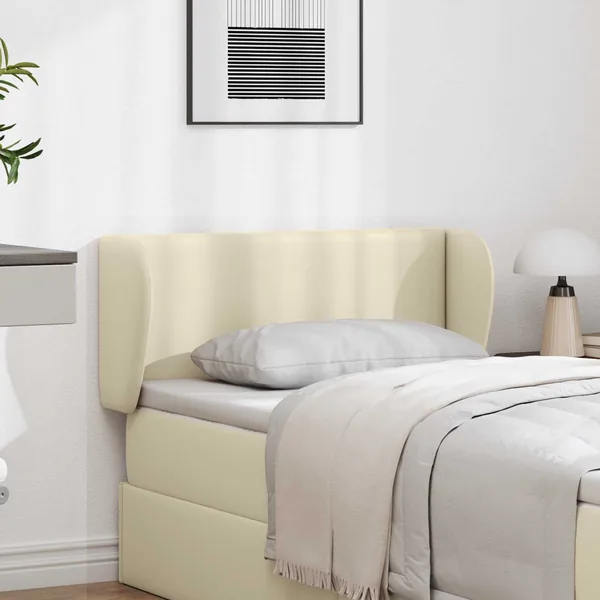Oreille de tête de lit Crème 40 x 23 x 6 cm PVC