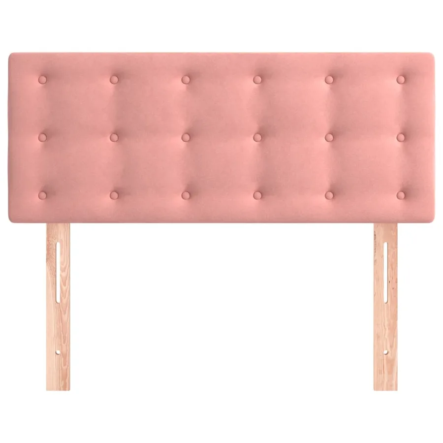 Tête de lit Rose 100x5x78/88 cm Velours - 3