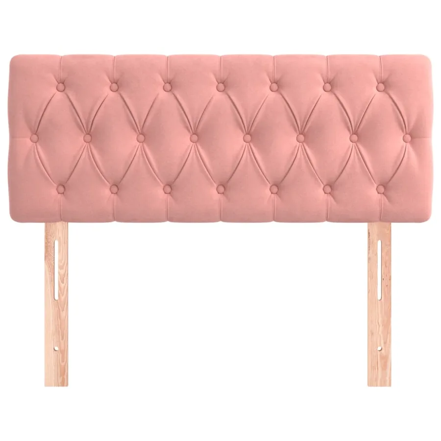 Tête de lit Rose 100x7x78/88 cm Velours - 3
