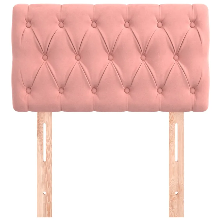 Tête de lit Rose 80x7x78/88 cm Velours - 3