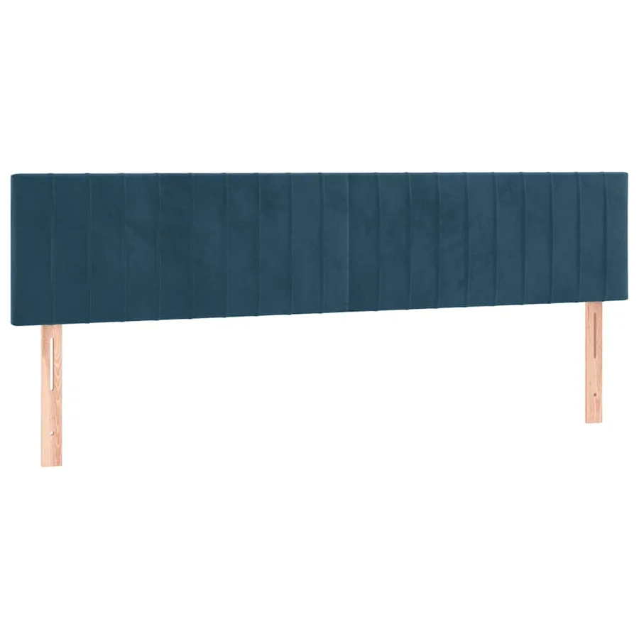 Têtes de lit Bleu foncé 200 x 5 x 78/88 cm Velours - 2