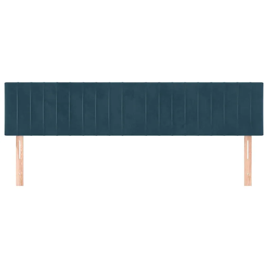 Têtes de lit Bleu foncé 200 x 5 x 78/88 cm Velours - 3